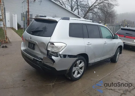 2013 Toyota Highlander Limited V6 z USA, uszkodzony, nr VIN 5TDDK3EH9DS240162